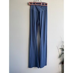 Aerie Offline Real Me Crossover Flare Leggings Blue High Rise Yoga Pants Small